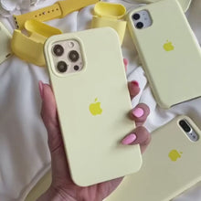 Load image into Gallery viewer, iPhone Silicone Case ( Creamy Yellow )

