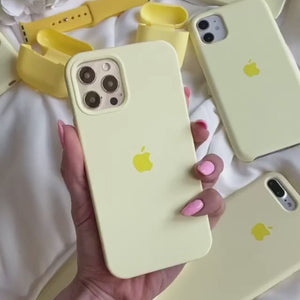 iPhone Silicone Case ( Creamy Yellow )