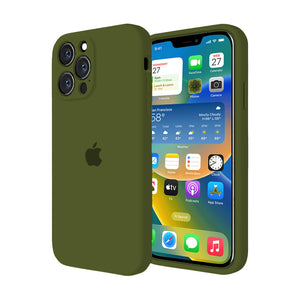 iPhone Camera Guard Silicone Case ( Pine Forest Green )