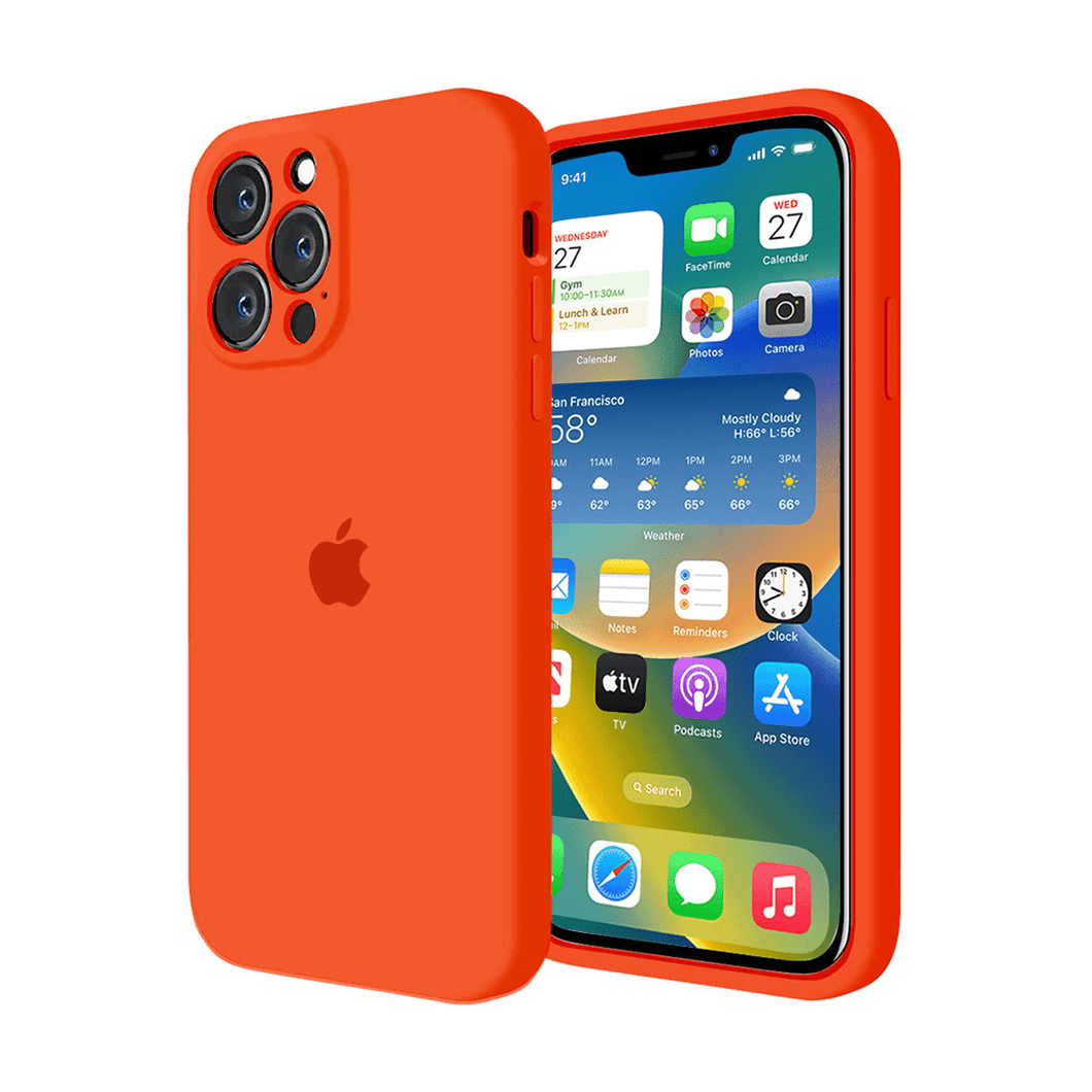 iPhone Camera Guard Silicone Case ( Orange )