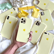 Load image into Gallery viewer, iPhone Silicone Case ( Creamy Yellow )
