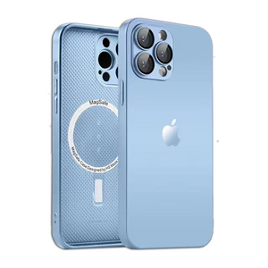 AG Glass Premium Case with Magsafe ( Sierra Blue )