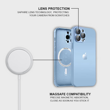 Load image into Gallery viewer, AG Glass Premium Case with Magsafe ( Sierra Blue )
