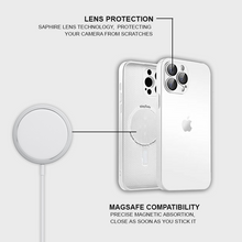 Load image into Gallery viewer, AG Glass Premium Case with Magsafe ( White Silver )
