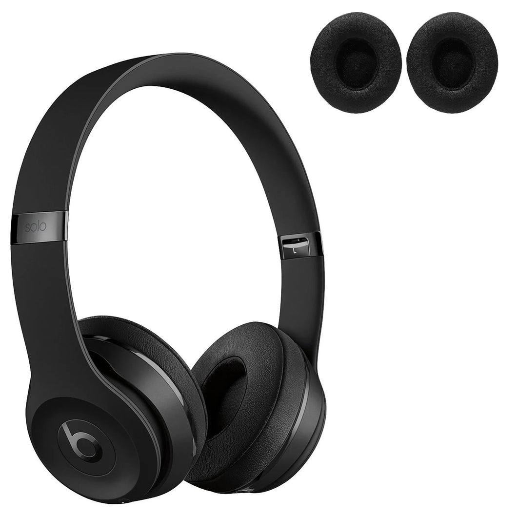 Beats Solo3, Solo 2 Wireless, On-Ear, Black, Ecological Leather ( 1 Pair Ear Pads )