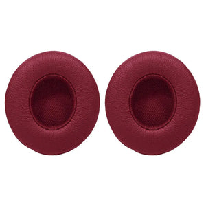 Beats Solo3, Solo 2 Wireless, On-Ear, Burgundy, Ecological Leather ( 1 Pair Ear Pads )