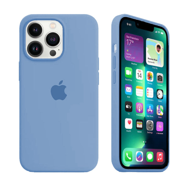  Custodia in silicone per iPhone (AZZURRO CHIARO)