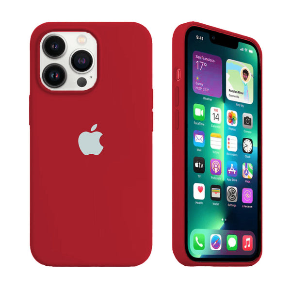 Custodia in silicone per iPhone (ROSSO DERBY)