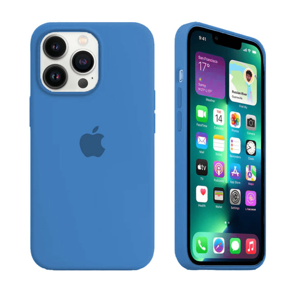 Custodia in silicone per iPhone (BLU COWBOY)