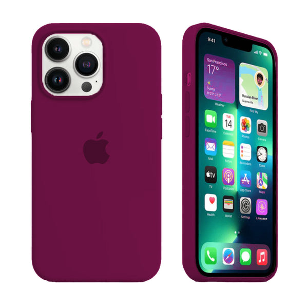 iPhone Silikonhülle (Violett)