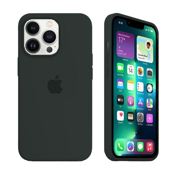 Custodia in silicone per iPhone (VERDE NUOVO)