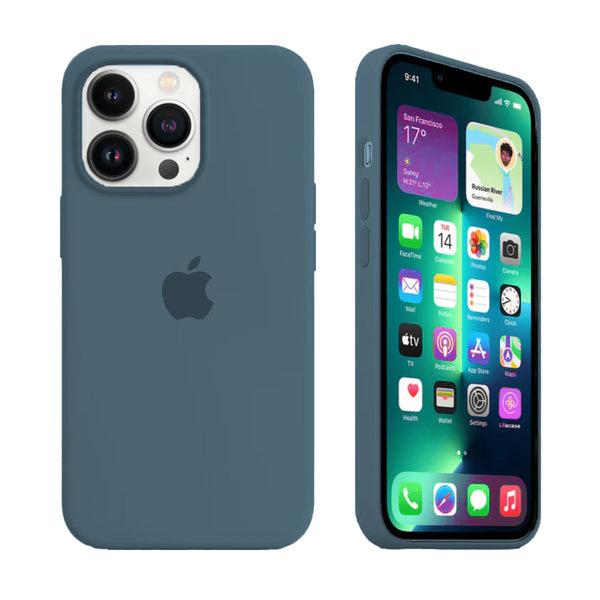 iPhone Silicone Case ( Granny Gray )