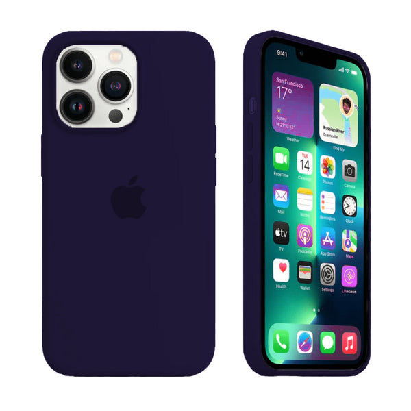 Funda de Silicona para iPhone (PÚRPURA BAYA)