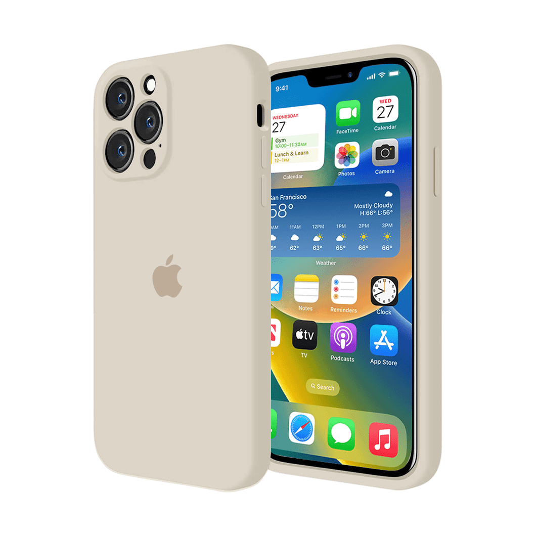 iPhone Camera Guard Silicone Case ( Antique White )