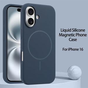 For iPhone 12 Liquid Silicone Magsafe Case