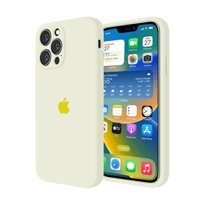 iPhone Camera Guard Silicone Case ( Creamy Yellow)