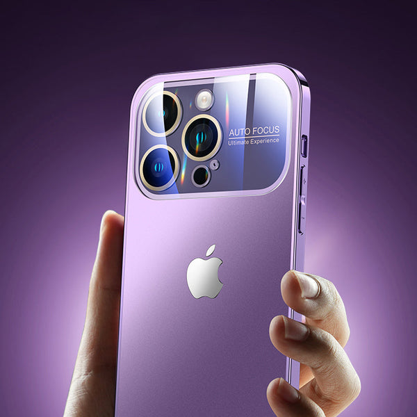 iPhone Liquid Silicone Glass Window Case ( Light Purple )