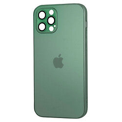 Pour iPhone 14 AG Coque de téléphone en verre trempé givré 