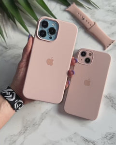 iPhone Camera Guard Silicone Case ( Pink Sand )