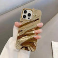 3D Wave Satin Ruffle Pattern Phone Case