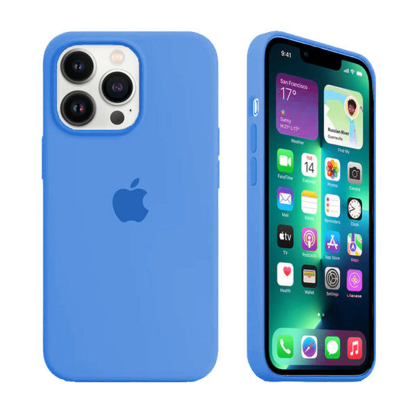 Funda de Silicona para iPhone (AZUL LAGO)