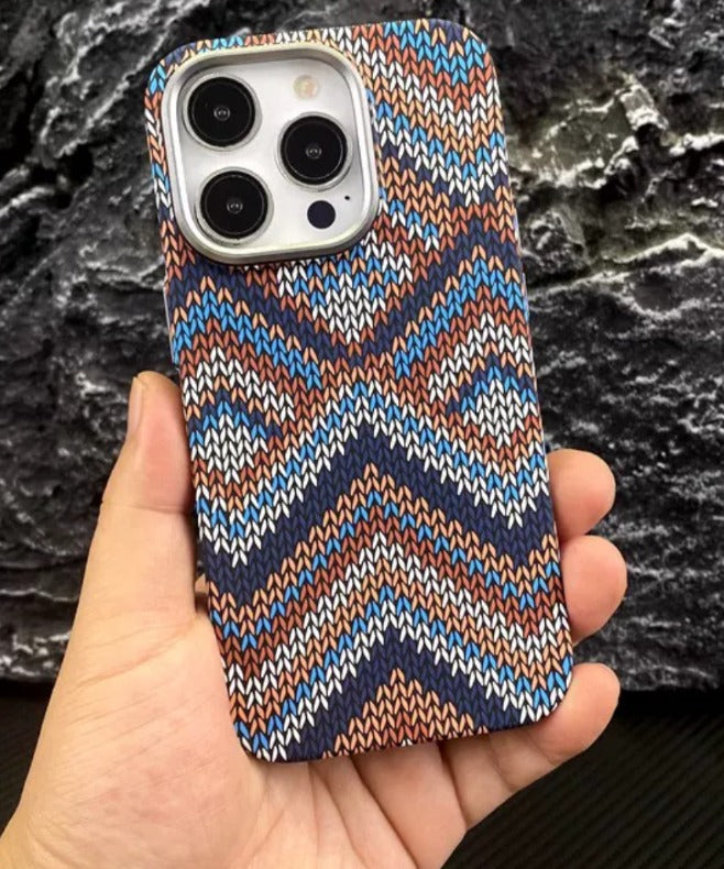 Carbon Fiber Braided Texture Case With Magsafe