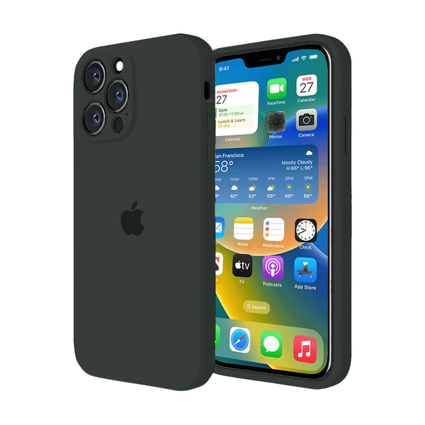 iPhone Siliconen Hoesje met Camerabescherming (NIEUW GROEN)