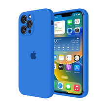 Load image into Gallery viewer, iPhone Camera Guard Silicone Case ( Mediterranean Blue )
