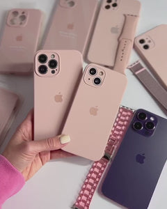 iPhone Camera Guard Silicone Case ( Pink Sand )