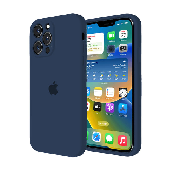 Funda de Silicona con Protector de Cámara para iPhone (PLUMA DE PÁJARO MONIROR)