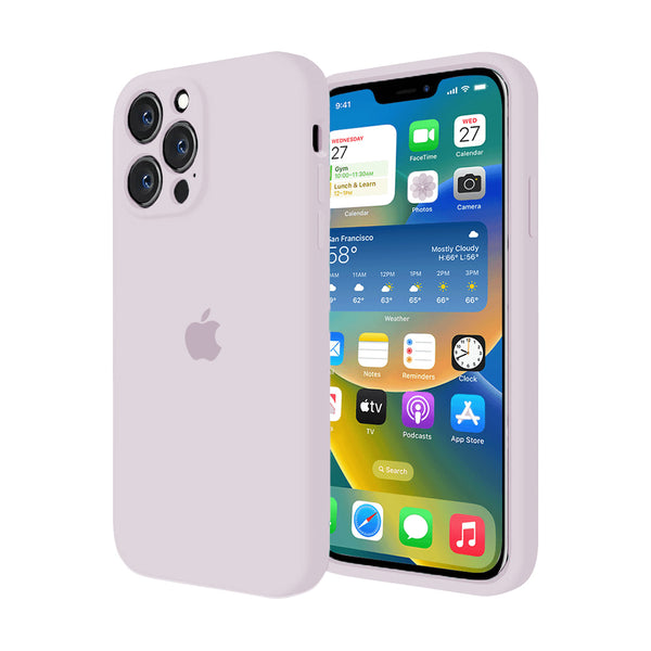 iPhone Kamera Schutz Silikonhülle (Graurosa)