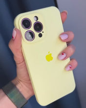 Load image into Gallery viewer, iPhone Camera Guard Silicone Case ( Creamy Yellow)
