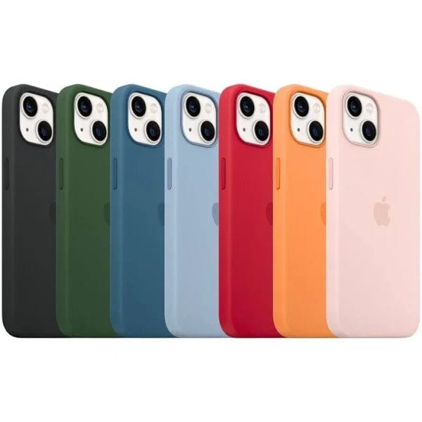 Coque en silicone pour iPhone 13 avec Magsafe 