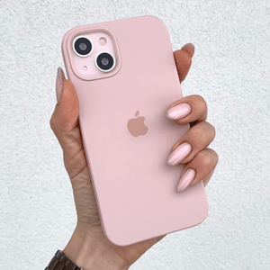 Coque en silicone pour iPhone (sable rose) 
