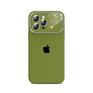 iPhone Liquid Silicone Glass Window Case ( Green )