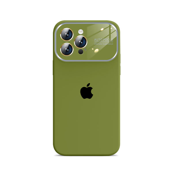 iPhone Liquid Silicone Glass Window Case ( Green )