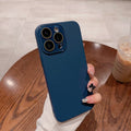 Coque en silicone pour iPhone (bleu) 