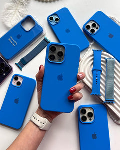 iPhone Silikon Kılıfı (Mavi) 