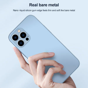 iPhone 15 AG için Buzlu Temperli Cam Telefon Kılıfı 