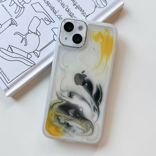Oil Painting Electroplating TPU Phone Case