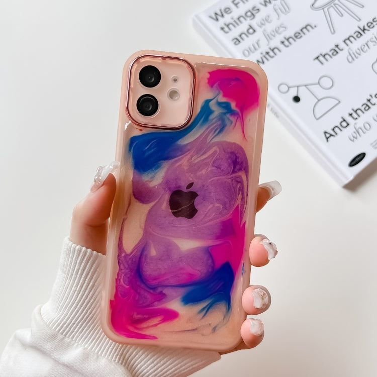 Oil Painting Electroplating TPU Phone Case, For iPhone 13 Pro Max, For iPhone 12, For iPhone 12 Pro, For iPhone 12 Pro Max, For iPhone 11, For iPhone 11 Pro