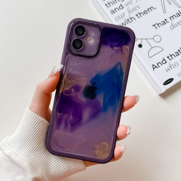 Oil Painting Electroplating TPU Phone Case, For iPhone 13 Pro Max, For iPhone 12, For iPhone 12 Pro, For iPhone 12 Pro Max, For iPhone 11, For iPhone 11 Pro