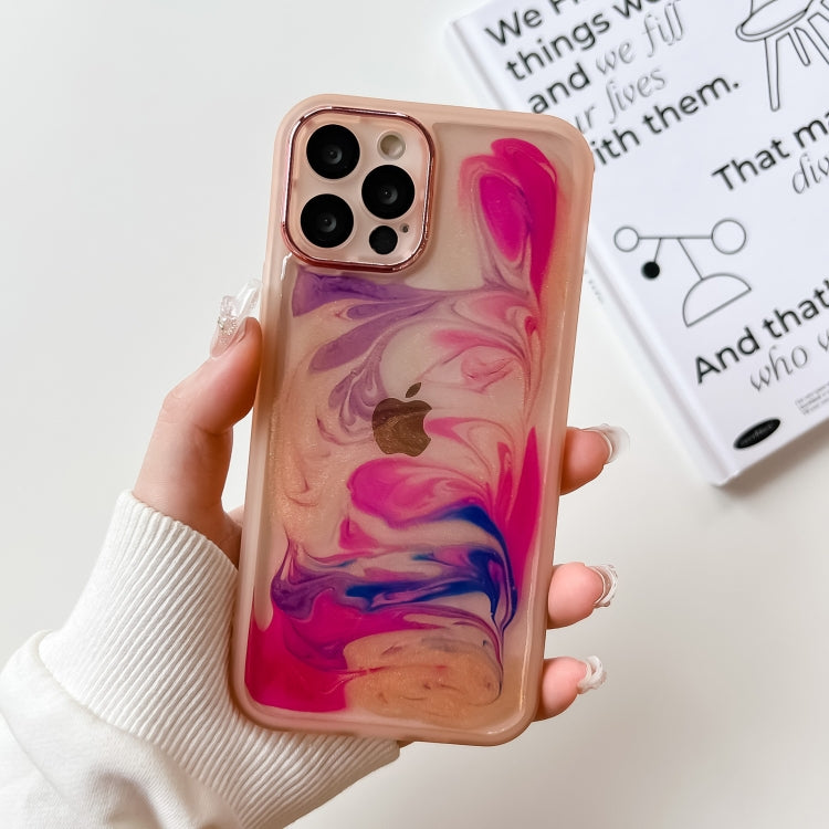 Oil Painting Electroplating TPU Phone Case, For iPhone 13 Pro Max, For iPhone 12, For iPhone 12 Pro, For iPhone 12 Pro Max, For iPhone 11, For iPhone 11 Pro