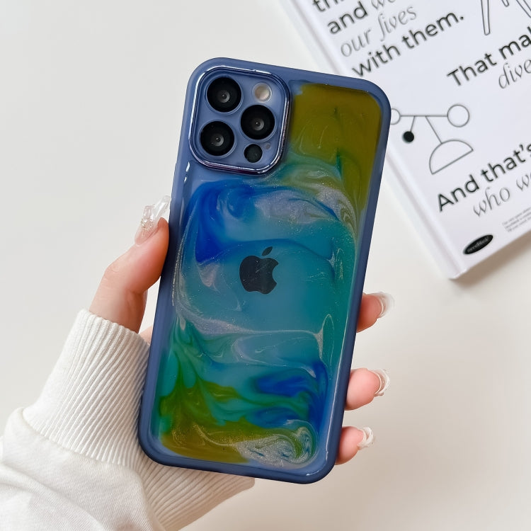 Oil Painting Electroplating TPU Phone Case, For iPhone 13 Pro Max, For iPhone 12, For iPhone 12 Pro, For iPhone 12 Pro Max, For iPhone 11, For iPhone 11 Pro