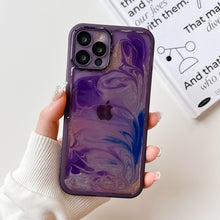 Carica l&#39;immagine nel visualizzatore di Gallery, Oil Painting Electroplating TPU Phone Case, For iPhone 13 Pro Max, For iPhone 12, For iPhone 12 Pro, For iPhone 12 Pro Max, For iPhone 11, For iPhone 11 Pro
