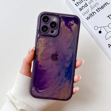 Carica l&#39;immagine nel visualizzatore di Gallery, Oil Painting Electroplating TPU Phone Case, For iPhone 13 Pro Max, For iPhone 12, For iPhone 12 Pro, For iPhone 12 Pro Max, For iPhone 11, For iPhone 11 Pro
