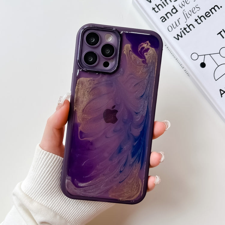 Oil Painting Electroplating TPU Phone Case, For iPhone 13 Pro Max, For iPhone 12, For iPhone 12 Pro, For iPhone 12 Pro Max, For iPhone 11, For iPhone 11 Pro