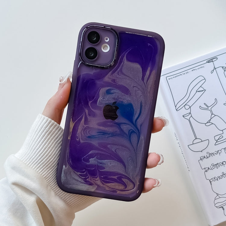 Oil Painting Electroplating TPU Phone Case, For iPhone 13 Pro Max, For iPhone 12, For iPhone 12 Pro, For iPhone 12 Pro Max, For iPhone 11, For iPhone 11 Pro