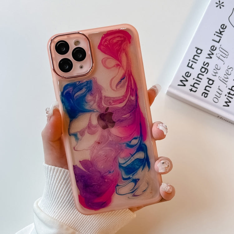 Oil Painting Electroplating TPU Phone Case, For iPhone 11 Pro Max, For iPhone SE 2022/2020 / 8 / 7, For iPhone 8 Plus / 7 Plus, For iPhone X / XS, For iPhone XS Max, For iPhone XR