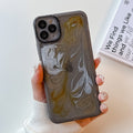 Oil Painting Electroplating TPU Phone Case, For iPhone 11 Pro Max, For iPhone SE 2022/2020 / 8 / 7, For iPhone 8 Plus / 7 Plus, For iPhone X / XS, For iPhone XS Max, For iPhone XR